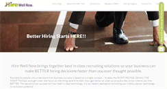 Desktop Screenshot of hirewellnow.com