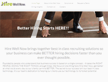 Tablet Screenshot of hirewellnow.com